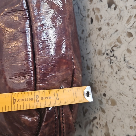 Givency Voyou Ebony Brown Leather Handbag - Picture 14 of 16